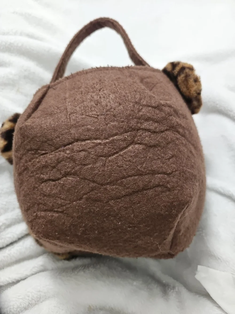 Pottery Barn Kids Plush Leopard Face Purse Animal Tote Bag